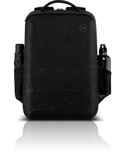 8DEESBP1520 | Stay safe on-the-goDesigned with reflective prints on the front panel, the Dell Essential Backpack 15 (ES1520P) stands out in low-light conditions, shining brightly when hit with direct light, such as car headlights, making you more visible to others when you are navigating busy streets and sidewalks.Lightweight, yet roomy for your essentialsGood capacity to hold your laptop and everything you’ll need for the day. Your essentials will be within reach when you place your phone in the zippered front pocket and carry your water bottle and umbrella within the exterior side pockets.Keep essentials protected inside outMade of water-resistant outer material with a dedicated, padded laptop sleeve, the Dell Essential Backpack 15 (ES1520P) keeps your laptop and other essentials protected. Designed with zippers that can be concealed below the shoulder strap helps in avoiding unwanted attention.Comfortable to carryWhen you’re heading out, carry the lightweight backpack by the padded top handle and be on your way. Sling the backpack over your shoulders to go hands-free. You’ll stay comfortable and cool carrying the Dell Essential Backpack 15 (ES1520P) with air mesh back panel and padded shoulder straps.