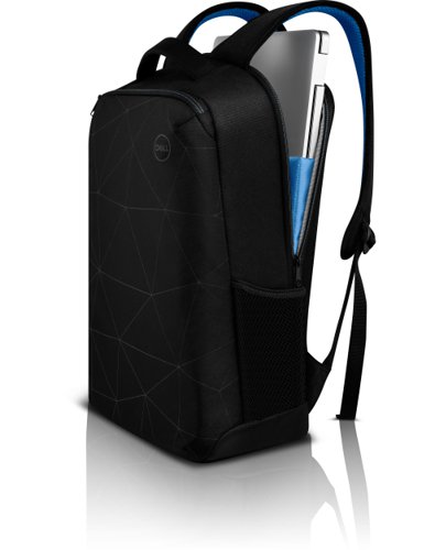 8DEESBP1520 | Stay safe on-the-goDesigned with reflective prints on the front panel, the Dell Essential Backpack 15 (ES1520P) stands out in low-light conditions, shining brightly when hit with direct light, such as car headlights, making you more visible to others when you are navigating busy streets and sidewalks.Lightweight, yet roomy for your essentialsGood capacity to hold your laptop and everything you’ll need for the day. Your essentials will be within reach when you place your phone in the zippered front pocket and carry your water bottle and umbrella within the exterior side pockets.Keep essentials protected inside outMade of water-resistant outer material with a dedicated, padded laptop sleeve, the Dell Essential Backpack 15 (ES1520P) keeps your laptop and other essentials protected. Designed with zippers that can be concealed below the shoulder strap helps in avoiding unwanted attention.Comfortable to carryWhen you’re heading out, carry the lightweight backpack by the padded top handle and be on your way. Sling the backpack over your shoulders to go hands-free. You’ll stay comfortable and cool carrying the Dell Essential Backpack 15 (ES1520P) with air mesh back panel and padded shoulder straps.
