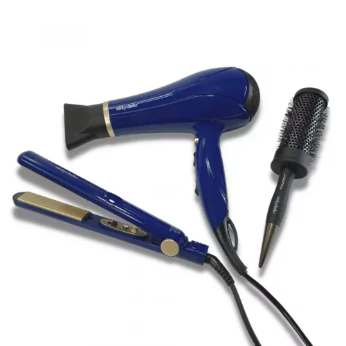 Nicky Clarke Dry and Style Gift Set - Hair Dryer Hair Straightener and Brush