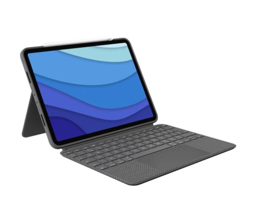 Logitech Combo Touch for Apple iPad Pro 11 Inch 1st 2nd and 3rd Generation Oxford Grey Logitech