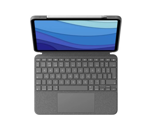 8LO920010148 | THIS IS NOT A LAPTOP. IT’S SO MUCH MORE.Meet the keyboard case that enables whole new levels of versatility. Type, view, sketch, and read with iPad Pro or iPad Air  — all while keeping the front, back, and corners snug and protected. With the new click-anywhere trackpad, together with Logitech’s signature laptop-like keyboard, you can work and create effortlessly. Possibilities? Endless.