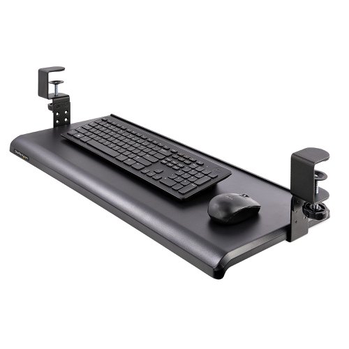 StarTech.com Under-Desk Keyboard Tray Clamp-on Ergonomic Keyboard Holder up to 12kg Desk Components 8ST10376899