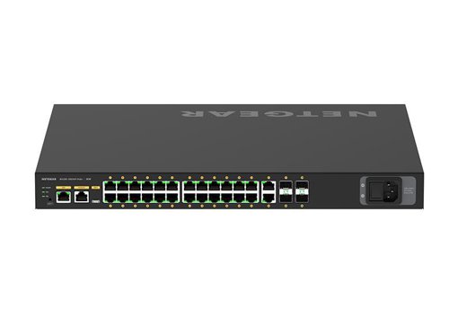 Switching engineered for 1G AV over IP with rear-facing ports ensuring a clean integration in AV racks. Pre-configured for out of the box functionality!