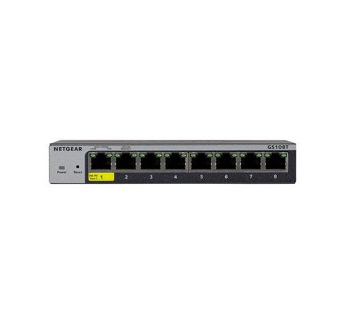 NETGEAR GS108T 8 Port Gigabit Ethernet Smart Managed Pro Switch with Cloud Management 8NE10279587 Buy online at Office 5Star or contact us Tel 01594 810081 for assistance