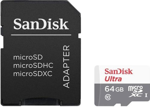 SanDisk Ultra 64GB Class 10 MicroSDXC Memory Card. Adaptor Not Included.