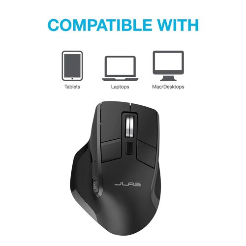 8JL10379839 | Epic moves, all dayThe Epic Wireless Bluetooth Mouse gives you the ultimate pro-level performance whether you’re crunching the numbers, creating brilliant designs, or owning the competition. Serious functionality and a sleek design make it an epic addition to any WFH setup, but you might just love it so much that you bring it back to the office in-person. Save your custom button functions with up to three user profiles so switching is as easy as shuffling between your tabs.
