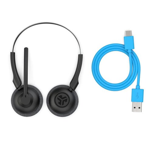 JLab Audio Go Work Pop Wireless Headset Black Headsets & Microphones 8JL10379577