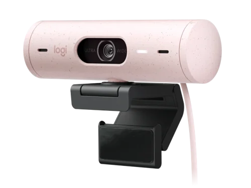 Logitech Brio 500 4MP 60 FPS 1920 x 1080 Pixels Full HD USB-C Webcam Rose Webcams 8LO960001421