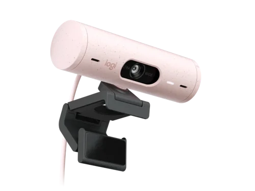 Logitech Brio 500 4MP 60 FPS 1920 x 1080 Pixels Full HD USB-C Webcam Rose Webcams 8LO960001421