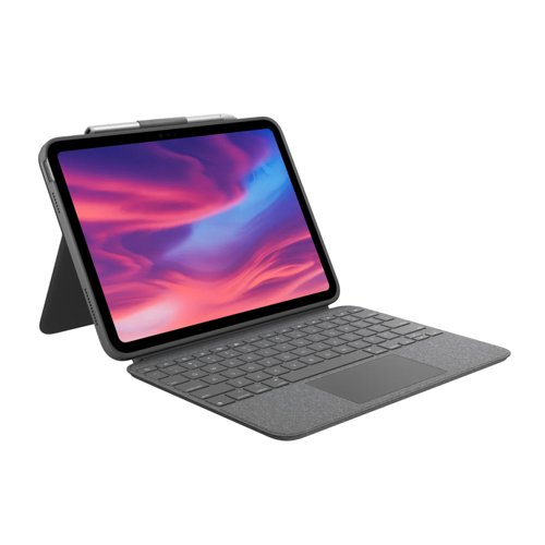 Logitech Combo Touch QWERTY UK English Keyboard Case for Apple iPad 10th Generation Grey 8LO920011441 Buy online at Office 5Star or contact us Tel 01594 810081 for assistance