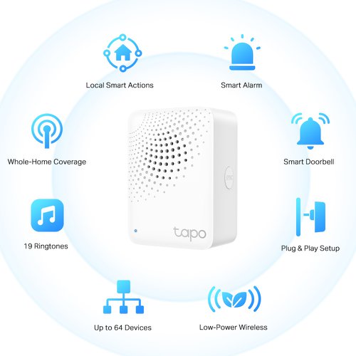 TP-Link Tapo Smart IoT Hub with Chime 8TP10369887 Buy online at Office 5Star or contact us Tel 01594 810081 for assistance