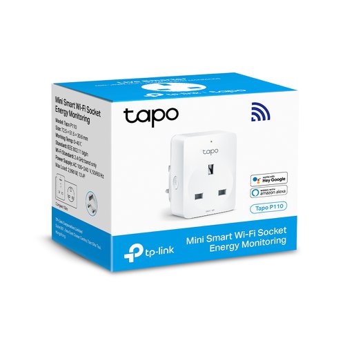 TP-Link Tapo Mini Smart Wi-Fi Socket with Energy Monitoring Electrical Accessories 8TP10341977