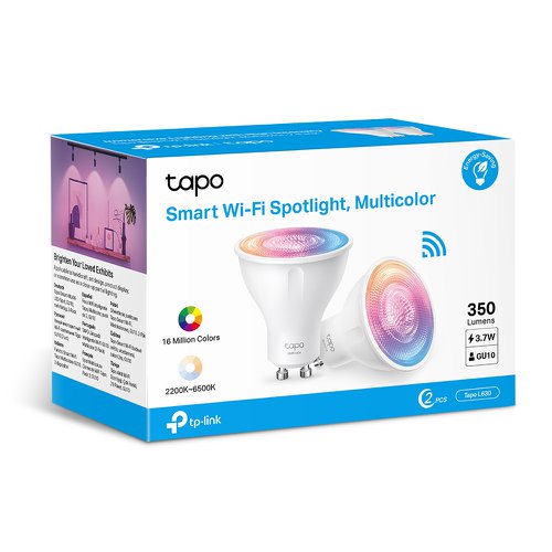 TP-Link Tapo Smart Wi-Fi Spotlight Lightbulb 2 Pack 8TP10373298 Buy online at Office 5Star or contact us Tel 01594 810081 for assistance