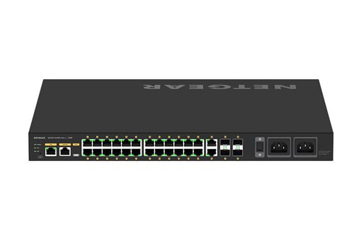 Switching engineered for 1G AV over IP with rear-facing ports ensuring a clean integration in AV racks. Pre-configured for out of the box functionality!