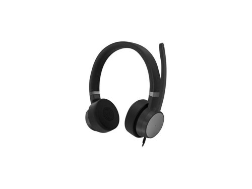 Lenovo Go Wired Active Noise Cancellation Headset Compatible with Microsoft Teams Thunder Black