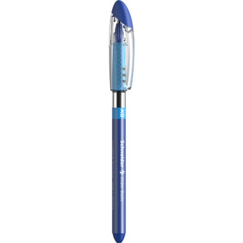 Schneider Slider Basic XB Ballpoint Pen Extra Broad Tip Blue Ink with Rubberised Grip Zones (Pack 10) - 151203  49328SQ