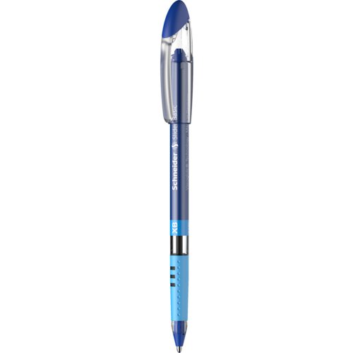 Schneider Slider Basic XB Ballpoint Pen Extra Broad Tip Blue Ink with Rubberised Grip Zones (Pack 10) - 151203  49328SQ