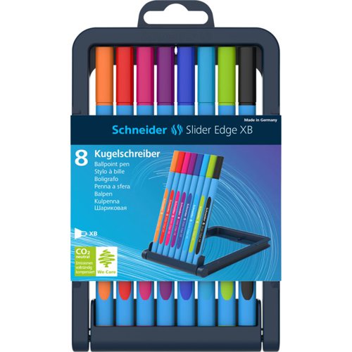 Schneider Slider Edge Pencil case Ballpoint Pen Assorted Extra Broad