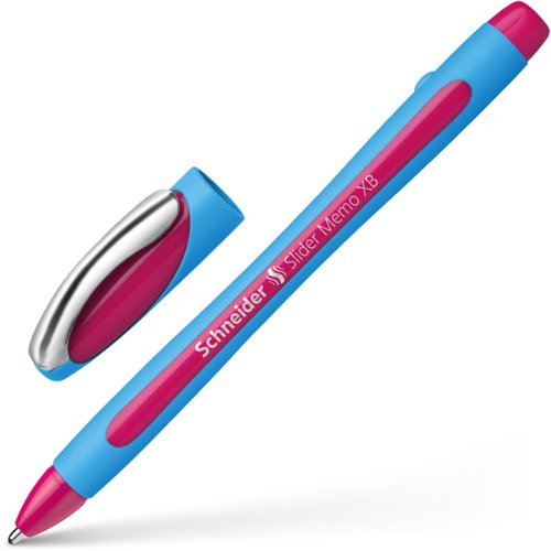 Schneider Slider Memo Ballpoint Pen Pink Extra Broad