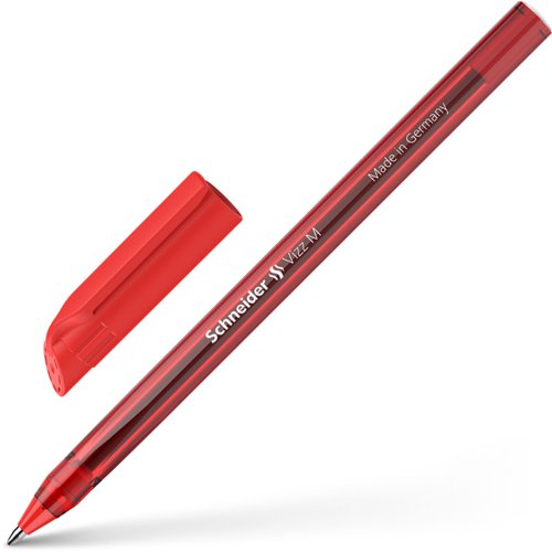 Schneider Vizz Ballpoint Pen Red Medium