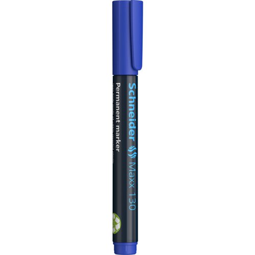 Schneider Maxx 130 Permanent Marker Bullet Tip 1mm-3mm Blue (Pack 10) - 113003 49566SQ