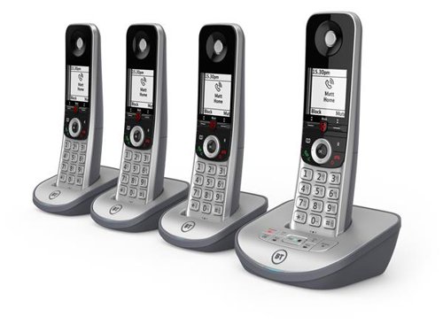 BT Advanced Phone Z with Answer Machine- Quad | 33474J | British Telecom
