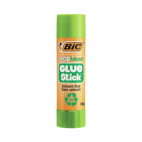 11038BC - Bic Ecolutions Glue Stick Washable and Solvent Free 36g (Each) - 948726