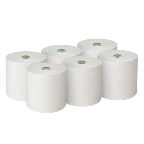 KC53691 Scott Essential 1-Ply Hand Towels Roll E-Roll Large White (Pack of 6) 6638