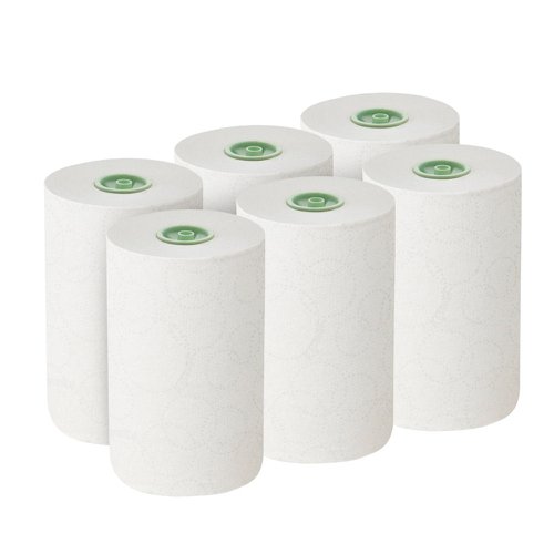Kleenex Slimroll 1-Ply Hand Towels Rolled E-Roll White (Pack of 6) 6648 - KC58760
