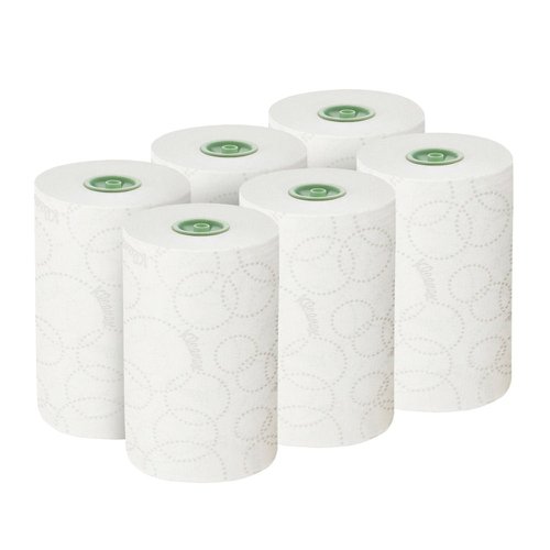 Kleenex Ultra Slimroll 2-Ply Hand Towels Rolled E-Roll White (Pack of 6) 6783 Kimberly-Clark