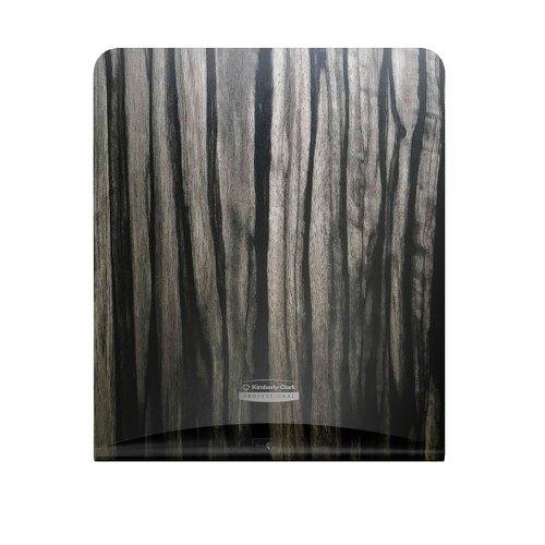 KC03763 Kimberly Clark ICON Faceplate For Auto Roll Hand Towel Dispenser Ebony Woodgrain 58830