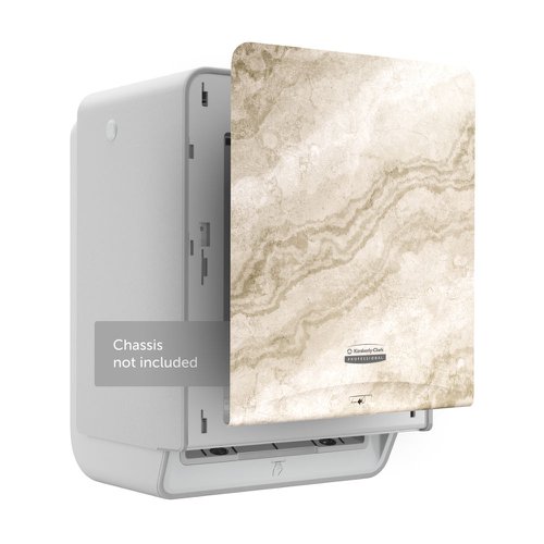 KC04298 | The Kimberly-Clark Professional ICON dispensing system is the newest industry-leading innovation, delivering confidence by design. Featuring first-of-a-kind versatility, the ICON dispenser effortlessly enhances the look of the washroom with an exclusive line of interchangeable faceplates to help reimagine the washroom, this faceplate is a warm marble design, for a sleek, sophisticated look. A quick and easy faceplate swap from the original to the warm marble design. Designed to take minimal effort, changing the faceplate is literally a snap in a few steps.