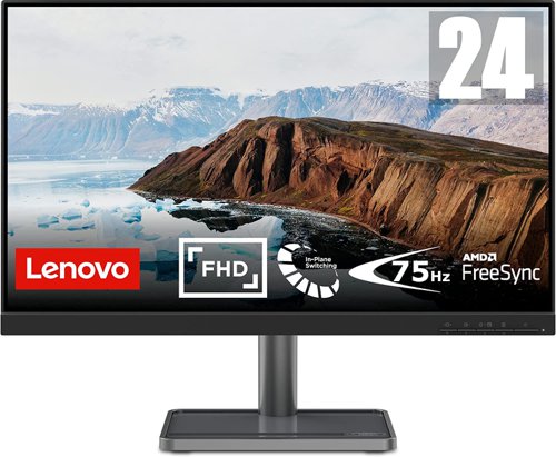 Lenovo L24i-30 23.8 Inch 1920 x 10880 Pixels Full HD IPS Panel FreeSync HDMI VGA LED Monitor Desktop Monitors 8LEN66BDKAC2
