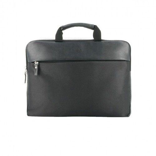 8MNM014007 | Elegant, slim and functional, the laptop bag Vintage Slim 11-14” briefcase, designed by MOBILIS®, completely protects your notebook, 2-in-1 laptop or tablet against scratches, impacts and bumps during your commute to work. It includes a reinforced laptop compartment with a top loading opening. It also has a side pocket with a zip to store your accessories. The combination of two materials and metallic zips enhances the vintage style of this briefcase. A subtle and elegant style, designed to meet the requirements of everyday life is also perfect for the workplace.