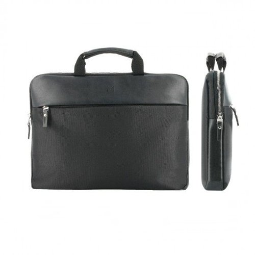 Mobilis 11 to 14 Inch Vintage Compact Briefcase Notebook Case Black