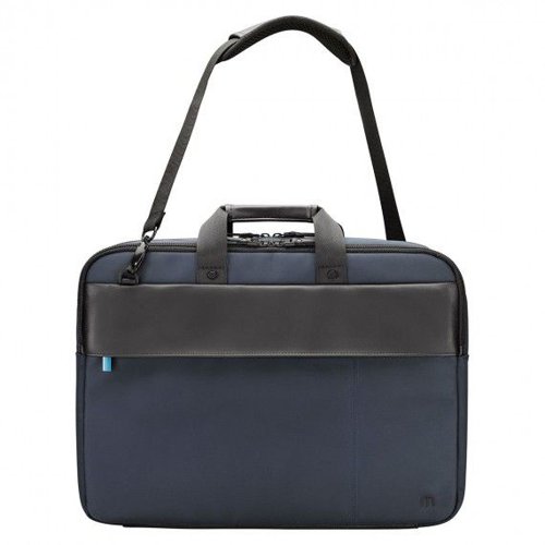 8MNM005032 | Protect your devices and all your accessories when you travel thanks to this laptop briefcase with an elegant design and ingenious layout. It includes one main padded compartment to store your laptop or tablet, a second compartment with an organiser and a front pocket for accessories. It’s extremely practical with a removable shoulder strap and an integrated trolley strap. Versatile, it includes a secret rear pocket so that you can keep your essential items hidden and close to hand. You can take it anywhere thanks to its water-repellent material and sleek appearance.
