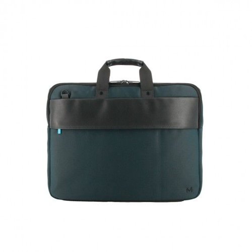 8MNM005033 | This laptop briefcase is the perfect companion to protect your computer and all your accessories while on the go. It has been ingeniously designed to combine practicality, elegance and environmental friendliness. It has a main compartment with a foam padding to safely store your laptop or tablet. This compartment is spacious enough to accommodate laptops between 14 and 16 inches, while keeping them securely in place to prevent bumps and scratches. The second compartment has an organizer, with pockets for pens, phone and other small accessories. There is also a front pocket for larger accessories, such as chargers, mice or security cables. The laptop briefcase includes a removable shoulder strap for comfortable carrying. It also has a trolley loop for easy transport with a suitcase. A secret pocket has been cleverly integrated into the back of the case to keep your essentials, such as your wallet, passport or keys, discreetly within reach. Finally, this laptop briefcase is made of a water-repellent material that protects your device from the elements, while offering a neat and professional look. It is eco-designed with 25% recycled material for a reduced environmental footprint.