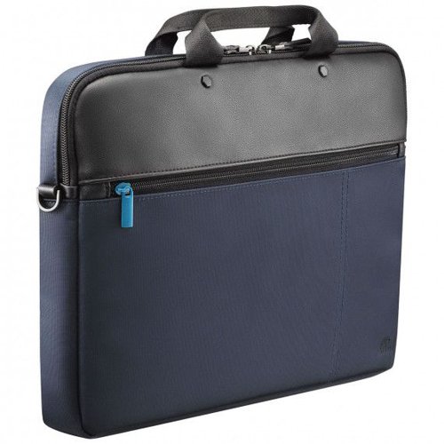 Mobilis 11 to 14 Inch Executive 3 CoverBook Briefcase Black Blue
