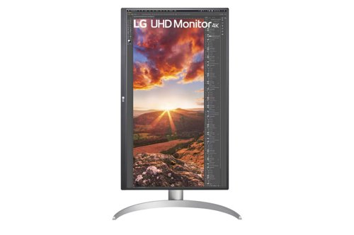 LG 27UP85NP-W 27 Inch 3840 x 2160 Pixels 4K Ultra HD IPS Panel FreeSync DisplayHDR 400 HDMI DisplayPort USB-C Gaming Monitor