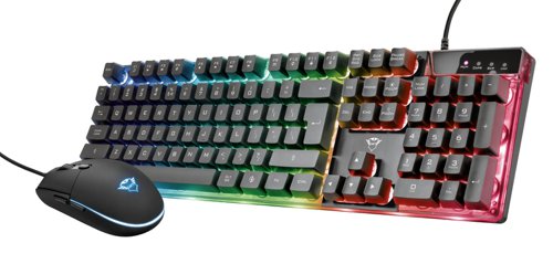 TRS24350 Trust GXT 838 Azor Wired Gaming Mouse and Keyboard QWERTY US 24350