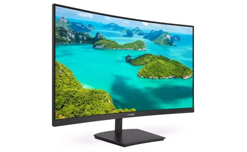 8PH241E1SCA | Simply immersiveThe 24in curved E-Line display offers a truly immersive experience in a stylish design. Experience crisp Full HD visuals and smooth action with AMD FreeSync technology. 