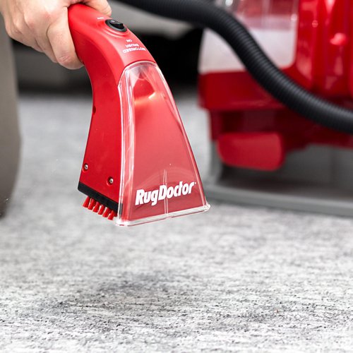 8RU93306 | The Portable Spot Cleaner is our solution to nightmare carpet stains. For quick clean ups for spots, spills and stains, the Portable Spot Cleaner is sure to eliminate the problem. With a powerful motorised hand tool, this machine is ideal for use on carpets, car interiors, upholstery, fabric and more.The Portable Spot Cleaner is easy to move around the house thanks to its lightweight design and carpet-friendly wheels. This machine is the perfect size to sit on each step of your stairs for an easy and efficient cleaning experience. Target specific areas and ensure cleanliness from one side of you home to the other. With its retractable handle, storing such a machine has never been easier.