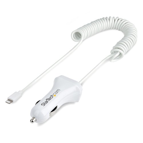 StarTech.com 2 Port USB Lightning Car Charger with 1m Coiled Cable  8ST10379747