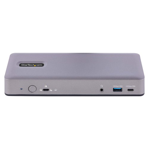 8ST10377311 | Connect a USB Type-C/Thunderbolt 4 enabled Chromebook and a combination of DisplayPort and HDMI monitors to this USB-C Docking Station. This dock supports Chromebooks and Ultra HD 4K monitors. The 3.3ft (1m) USB-C Screw Lock to USB-C Cable ensures a secure connection to the dock and host device.This USB-C Docking Station is tested and certified to meet Google's compatibility standards. The certification ensures seamless operation with Chromebook devices. This is the ideal dock to deploy in business and education environments. Automatic firmware updates are available through ChromeOS for maximum security, compatibility, and performance.Connect a combination of one USB-C DP Alt Mode, one HDMI, and/or up to two DisplayPort monitors to the Video 1 and Video 2 Ports and connect one HDMI monitor to the Video 3 Port for a triple-monitor setup at 4K 30Hz, and features up to 4K 60Hz. High-resolution video performance is vital for applications involving detailed graphics, enhancing workplace productivity by expanding the display capabilities of Chromebook devices.