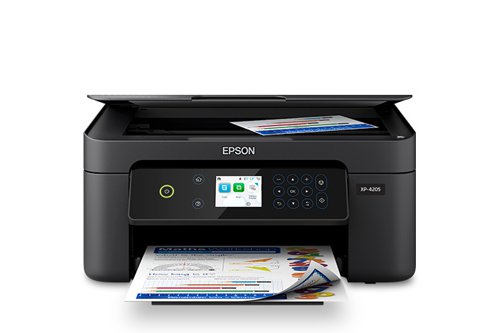 Enjoy easy, everyday printing—plain and simple—with the Expression Home XP-4205.From coupons to directions, recipes to homework, the XP-4205 delivers the documents you need without missing a beat. Engineered with Epson’s state-of-the-art imaging technology, this high-performance, all-in-one solution also supports all your creative projects with exceptional image quality for remarkable prints and borderless photos. Plus, it offers convenient features and simple installation.
