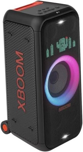 If you like to party with friends, you are in the right place! The XBOOM party speaker is ready to let you dance with its 250W of total power, supported by a large woofer and 2 tweeters for exceptional audio quality.The XBOOM XL7S fills the room with sounds and lights, thanks to the illuminated woofer ring, strobe lights and the display with customizable animations and letters.Easy to carry thanks to the integrated handle and wheels, the XBOOM XL7S is also ideal for karaoke evenings, directly connecting a microphone and even a guitar.