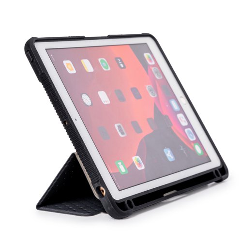 8TETAXIPF056V3 | Meet the new protective folio cover (for iPad 10.2”), perfect for those that are looking for a lean product that doesn't compromise reliability or protection. Our latest innovation provides complete protection, it has a lovely tactile feel and grips well in your hand. We've even managed to include a protective cover and somewhere to store your Apple pencil. This really is function with emotion