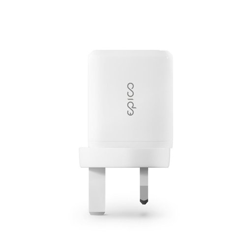 Epico 45w Dual USB C Charger with UK Plug White 8EC10383998 Buy online at Office 5Star or contact us Tel 01594 810081 for assistance