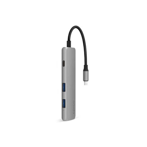 Epico 6 Port 4K HDMI USB-C Hub Grey and Black USB Hubs 8EC10384018