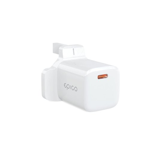 Epico 30w GAN Mini USB C Charger with UK Plug White
